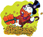 Uncle Scrooge coloring pages for kids