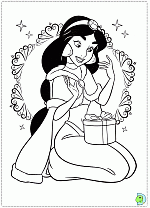 Christmas_Disney_princesses-ColoringPage-02
