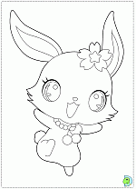 jewelpets coloring pages jewelpet printable coloring page dinokids org