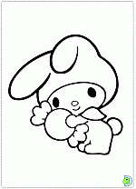 My Melody coloring pages, My Melody coloring book- DinoKids.org