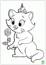 The Marie Cat coloring pages, Marie coloring pages- DinoKids.org