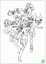 W.I.T.C.H. coloring pages- DinoKids.org