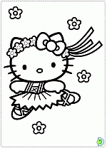 Hello Kitty coloring pages, Hello Kitty coloring book- DinoKids.org