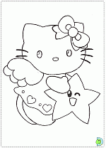 Hello Kitty coloring pages, Hello Kitty coloring book- DinoKids.org