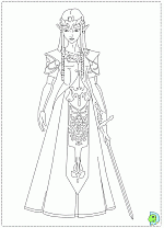 The Legend Of Zelda Coloring Pages Dinokids Org