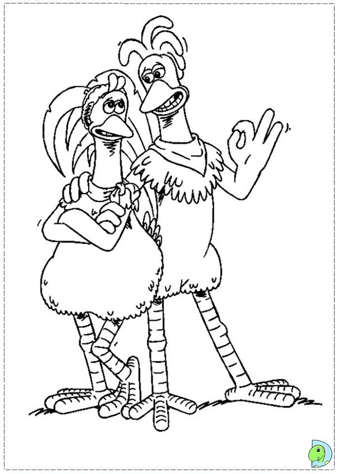 Chicken Run Coloring page- DinoKids.org