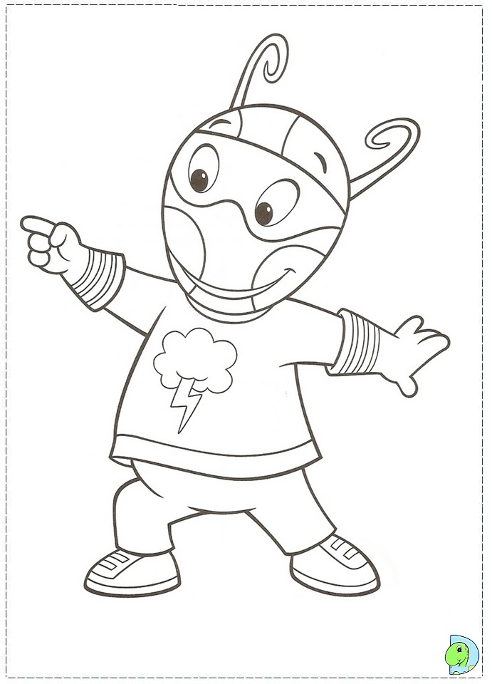 326 Simple Nick Jr Backyardigans Coloring Pages with Animal character