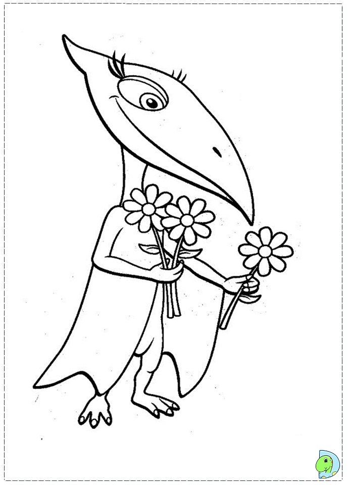 dinosaur train coloring pages shiny