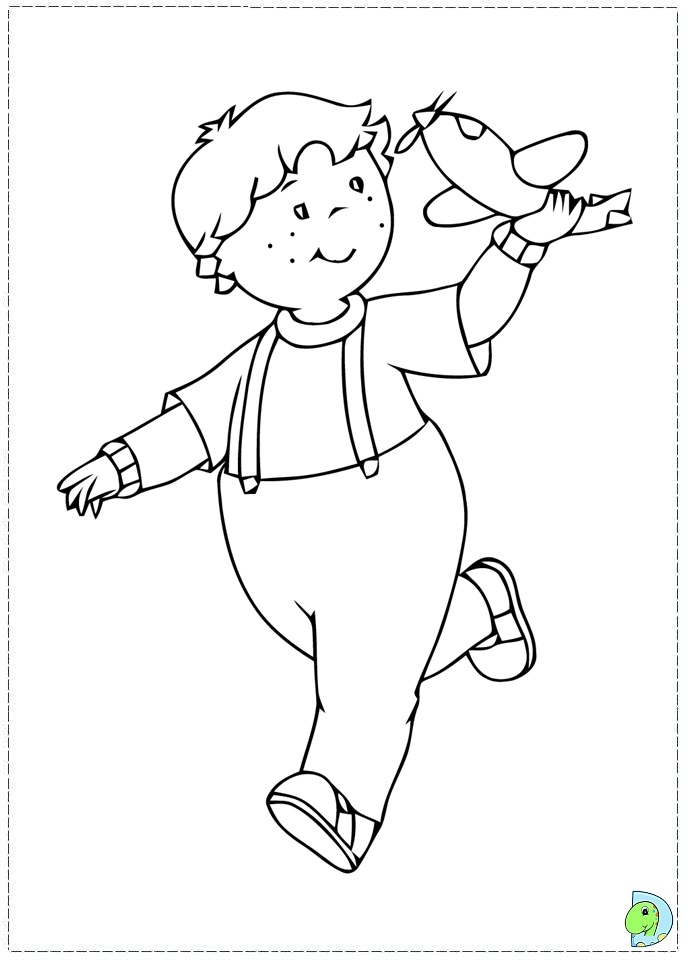 Caillou coloring page- DinoKids.org