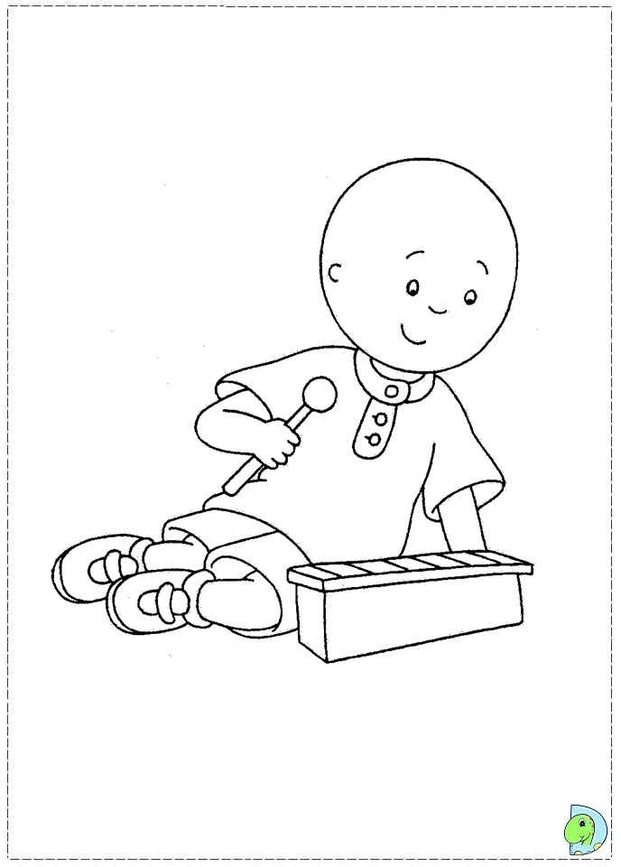 Caillou coloring page- DinoKids.org