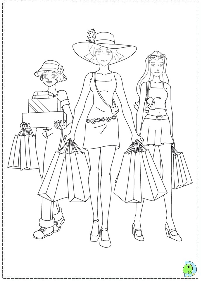 Totally Spies Coloring page- DinoKids.org