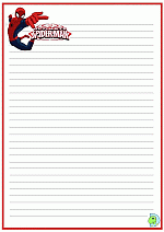 Spiderman-Writing_Paper-30