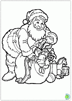 Santa Claus coloring pages, Christmas coloring pages- DinoKids.org