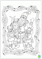 Santa Claus coloring pages, Christmas coloring pages- DinoKids.org