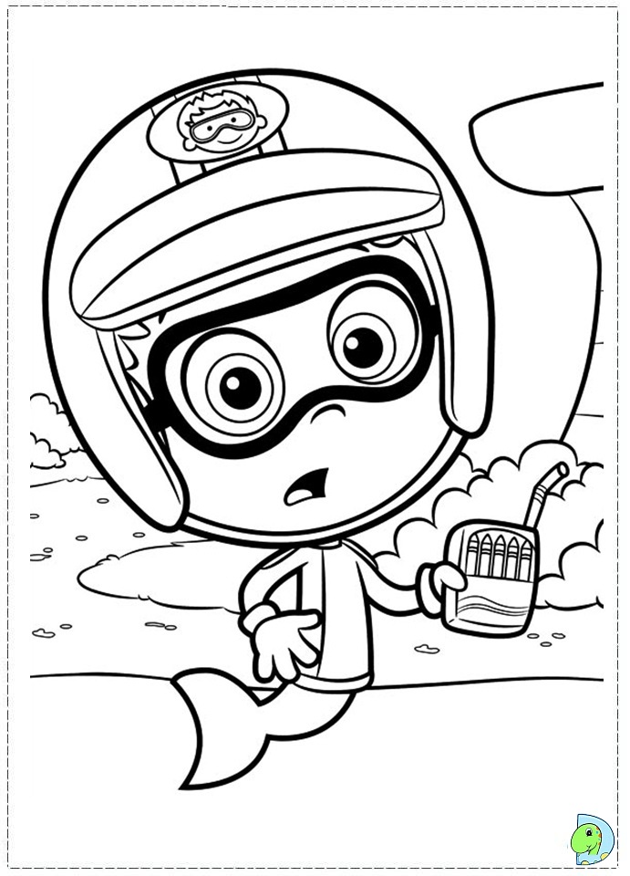 Bubble Guppies Coloring Page DinoKids