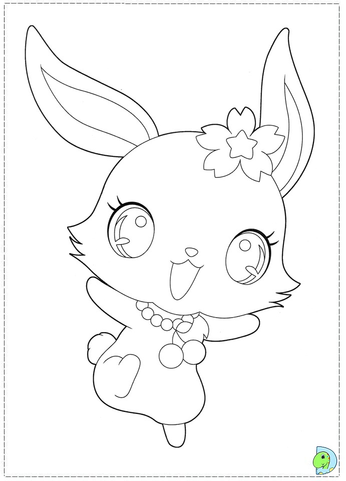 jewelpet coloring page dinokids org