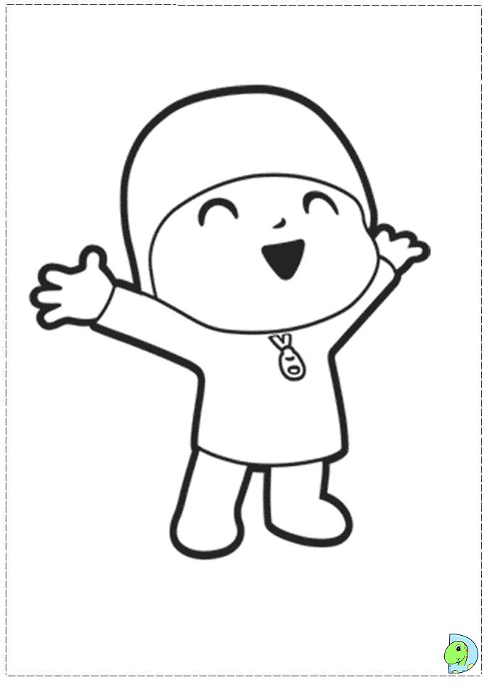 Pocoyo coloring picture