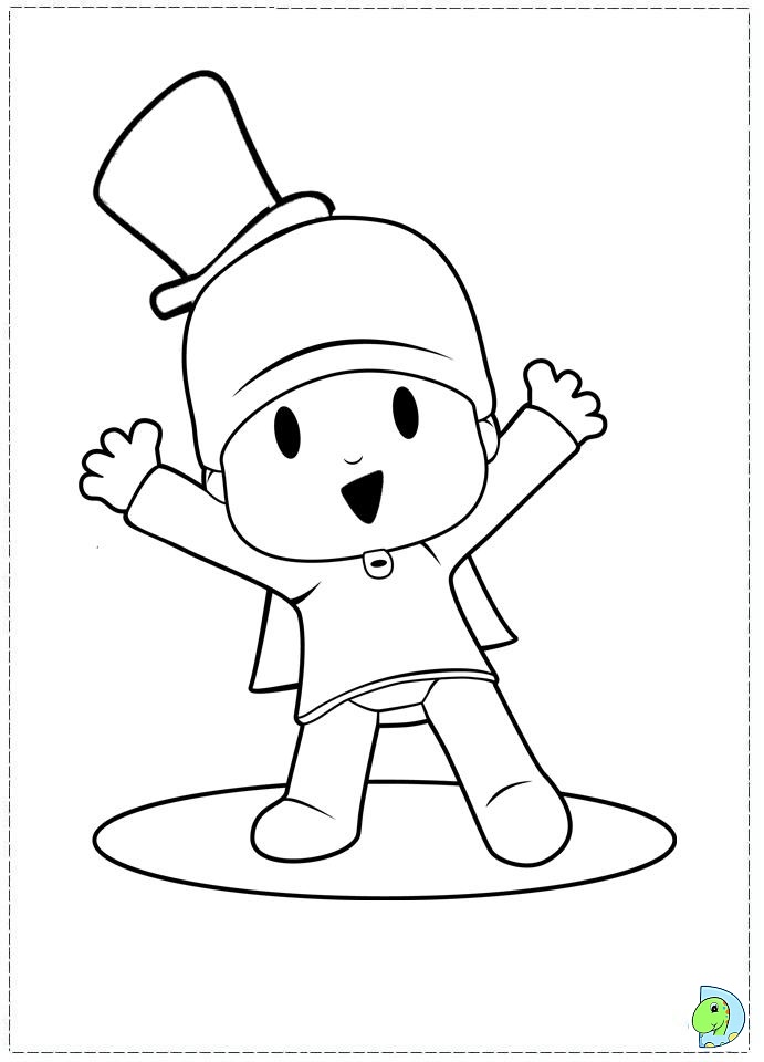 Pocoyo coloring picture