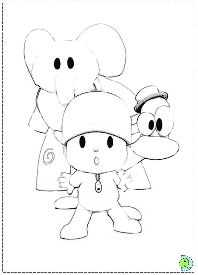 Pocoyo Coloring page- DinoKids.org