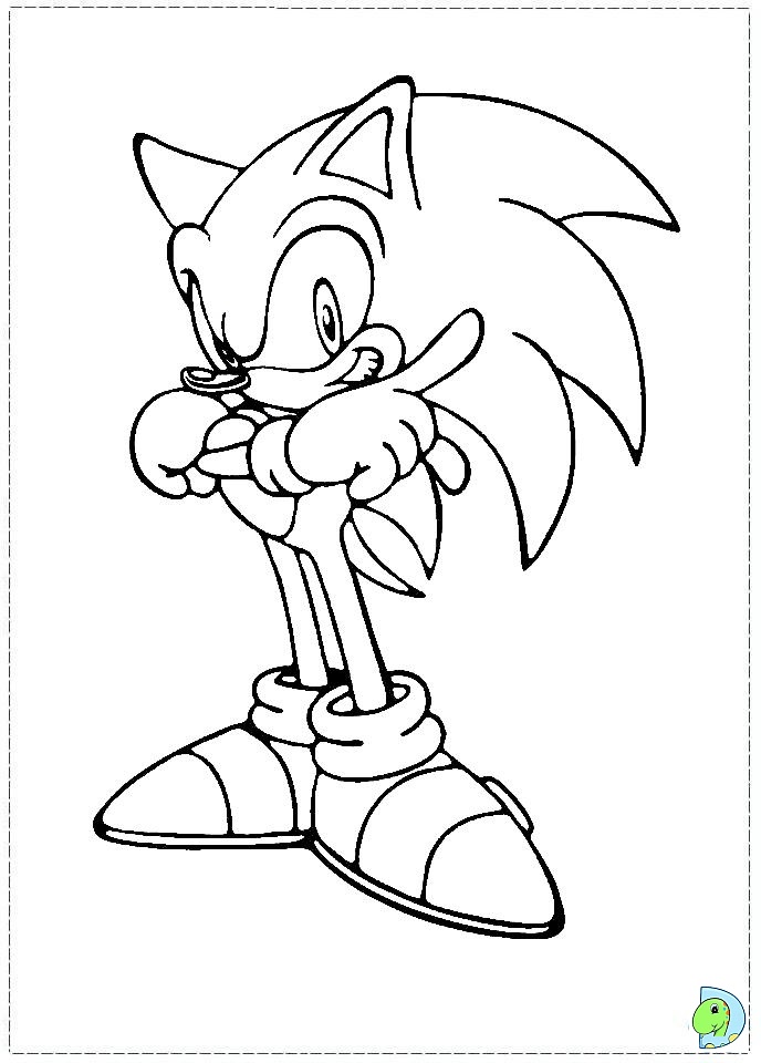 Sonic Coloring Page DinoKids