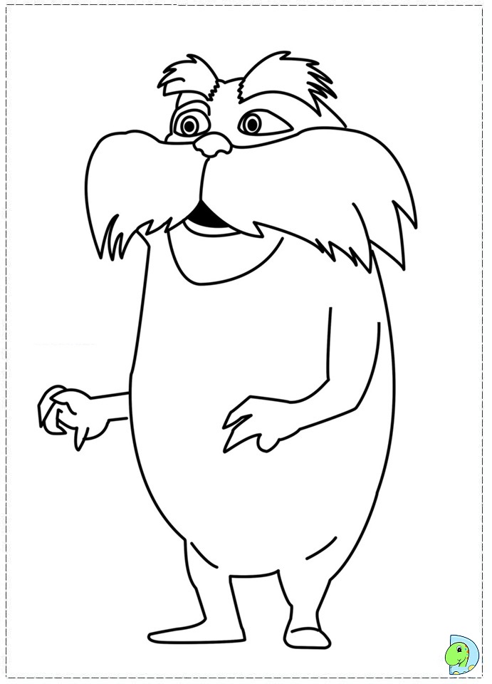 the lorax coloring page dinokids org