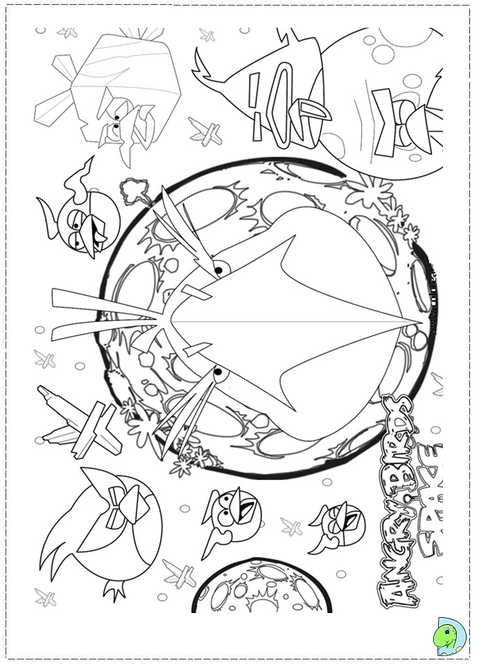 Angry Birds Coloring page- DinoKids.org