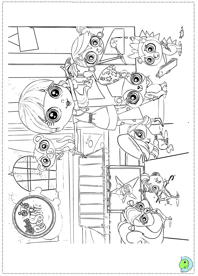Littlest Pet Shop Coloring page - DinoKids.org