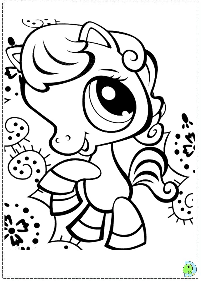 Littlest Pet Shop Coloring Pages 100 Images Page Dinokids Org
