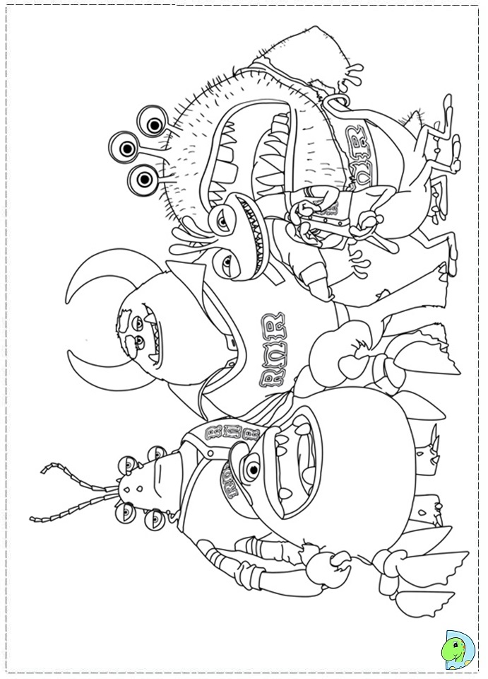 Monsters University Coloring page- DinoKids.org