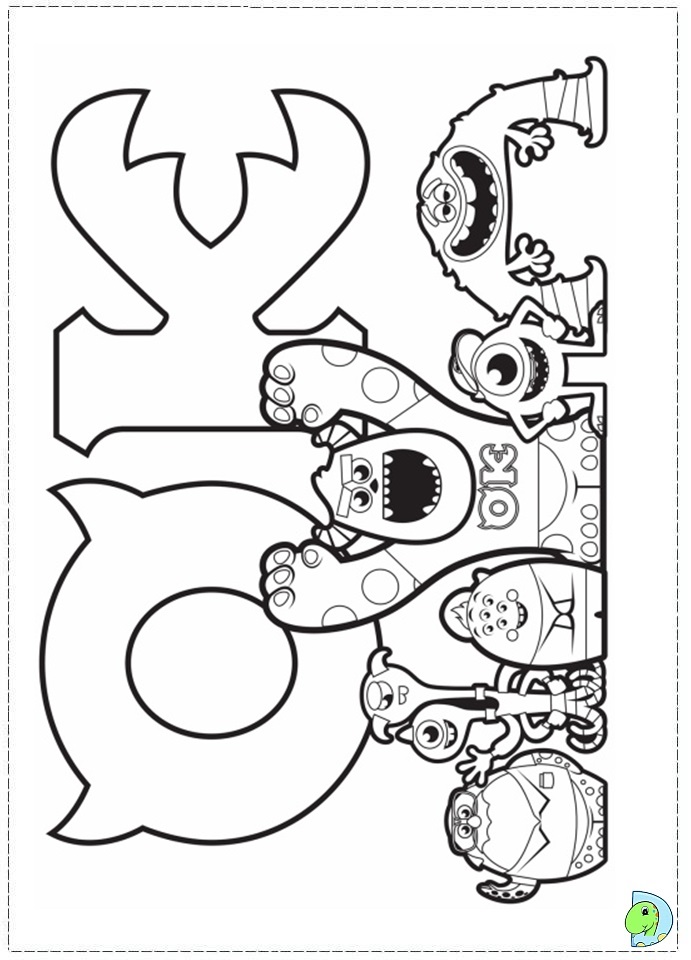 Monsters University Coloring page- DinoKids.org