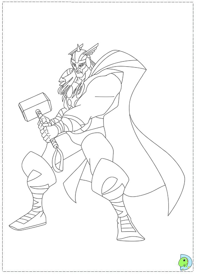 Thor Coloring page Thor Coloring page
