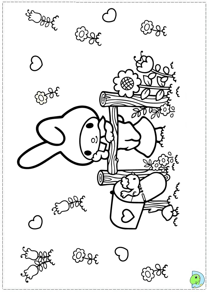 My Melody Coloring book- DinoKids.org