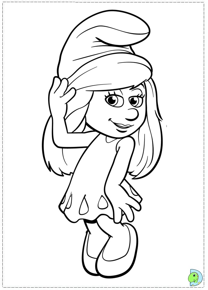 smurfs coloring pages - photo #10