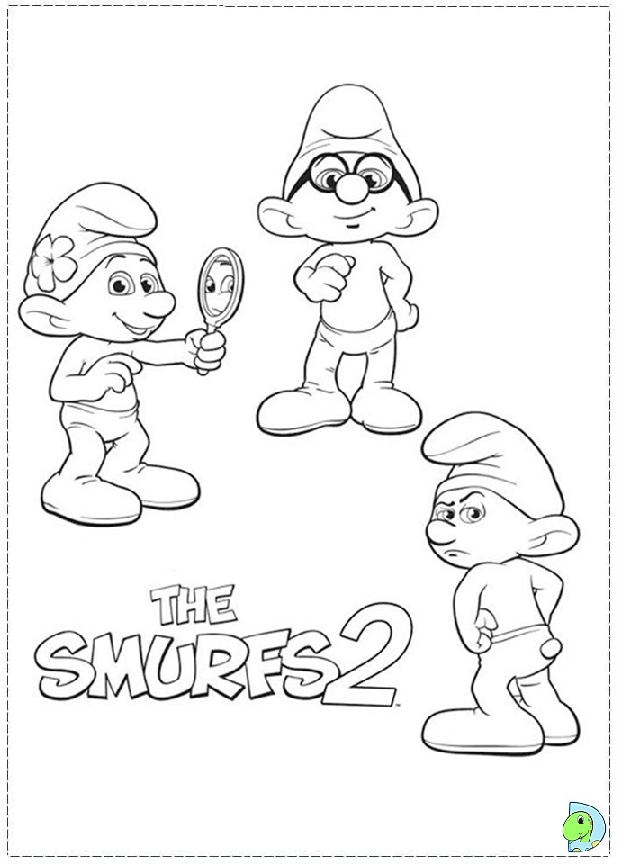 hackus smurf coloring pages - photo #15