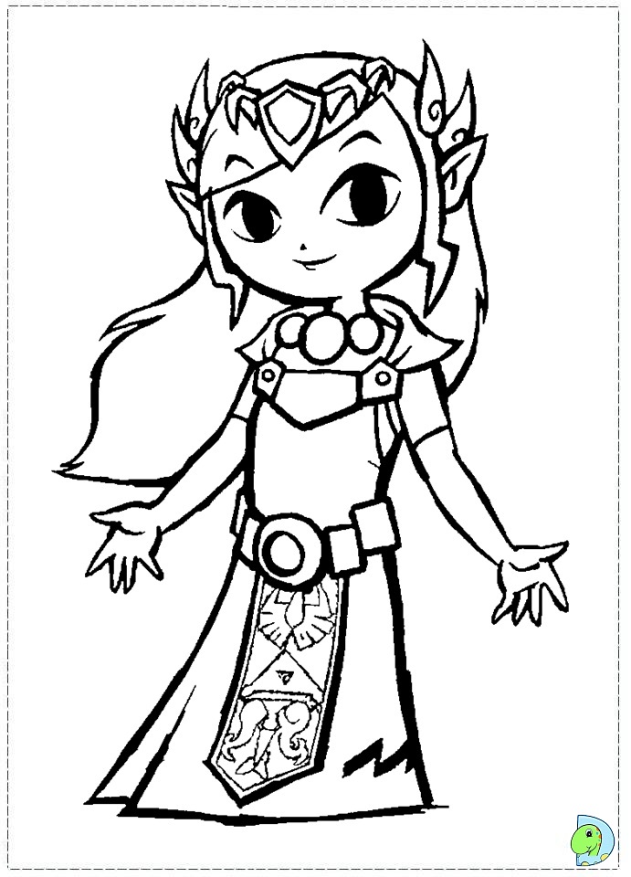 The Legend of Zelda Coloring page- DinoKids.org