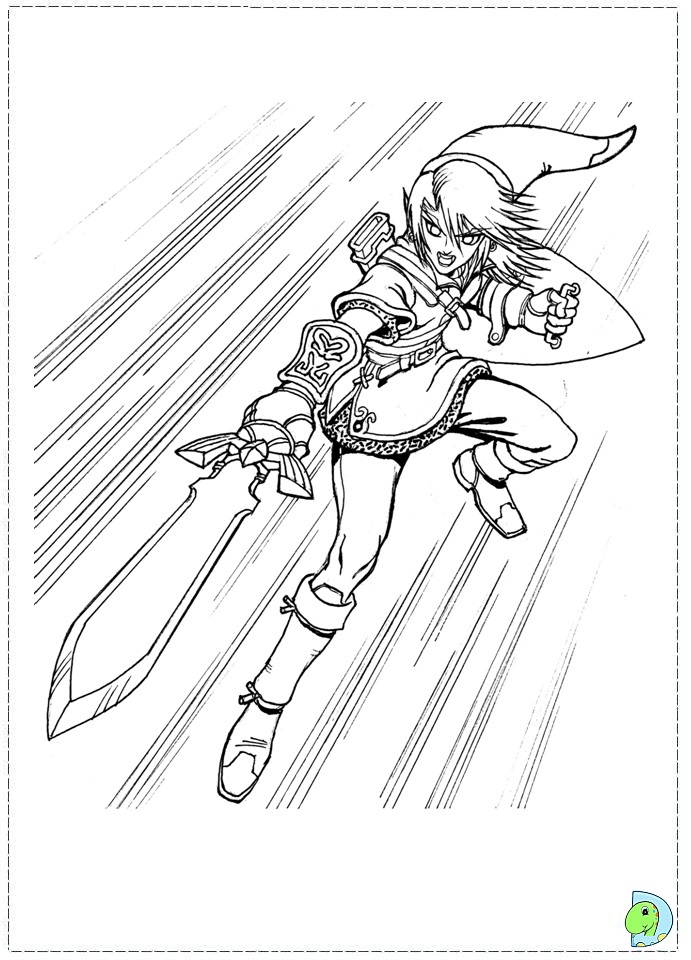 The Legend of Zelda Coloring page- DinoKids.org