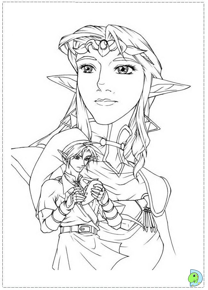 The Legend of Zelda Coloring page- DinoKids.org