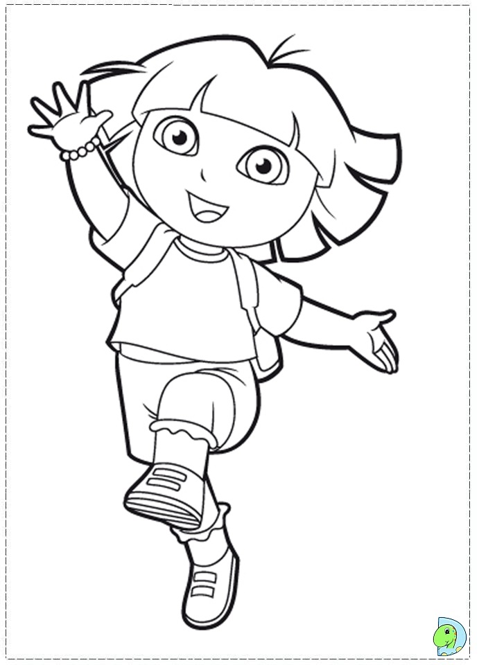 Dora The Explorer Coloring Page For Kids 34 Coloring - vrogue.co