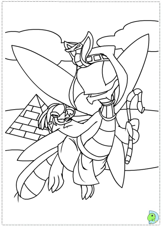 Neopets And The Lost Desert Coloring Page Dinokids Org