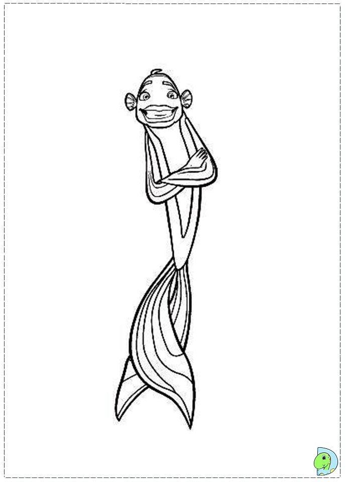 Shark Tale coloring page