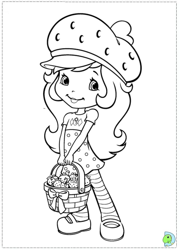 Strawberry Shortcake coloring page- DinoKids.org