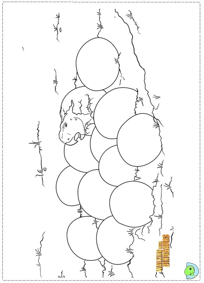 Walking with Dinosaurs coloring page- DinoKids.org