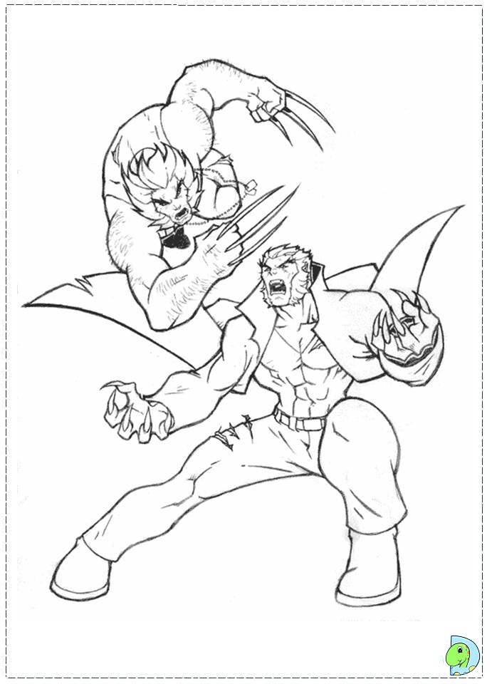 x men 2 coloring pages - photo #37