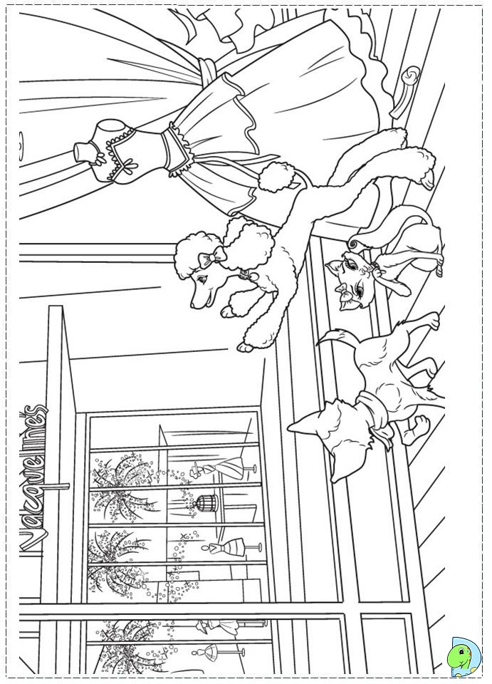 barbie fashion fairytale coloring pages