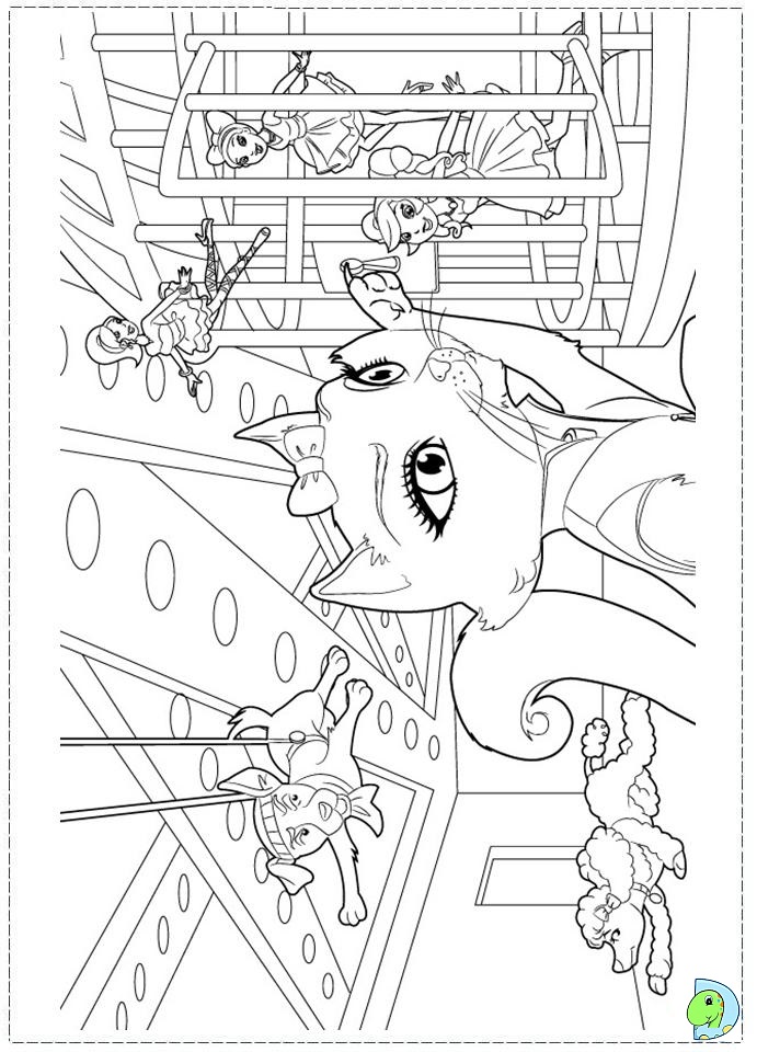 Barbie Fashion Fairytale Coloring pages for kids