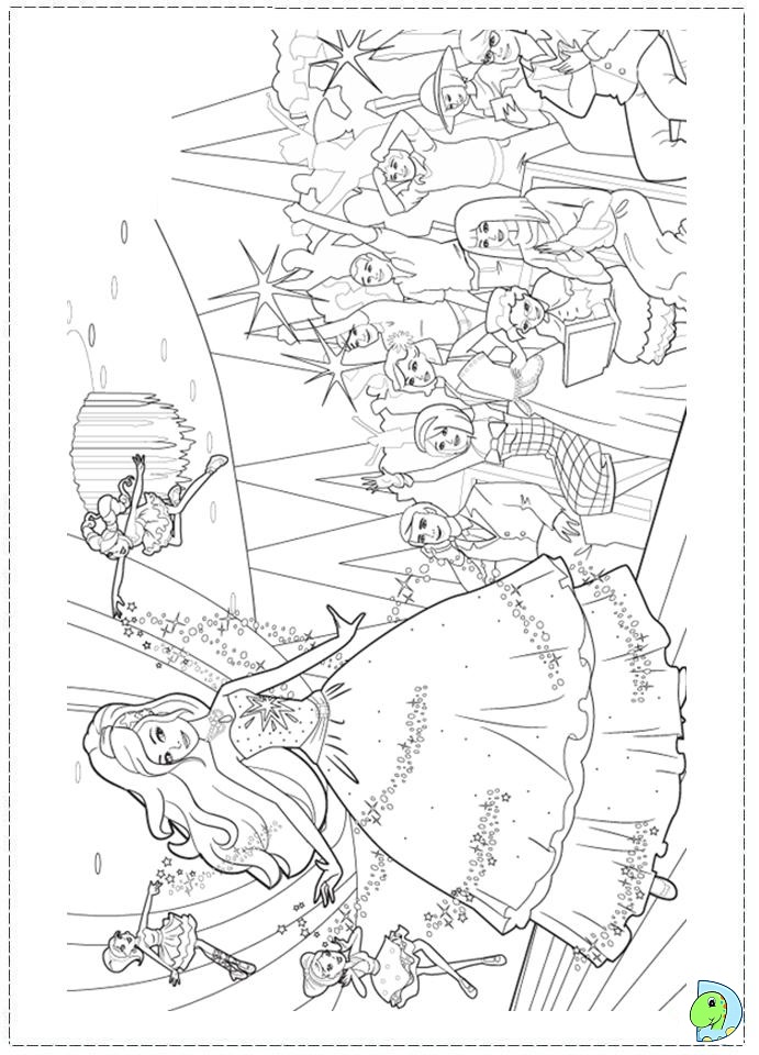 barbie fashion fairytale coloring pages