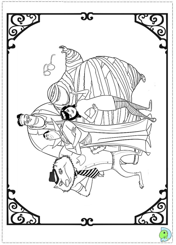 Hotel Transylvania Coloring page- DinoKids.org