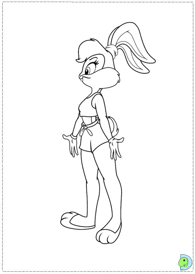 Lola Bunny Coloring pages- DinoKids.org