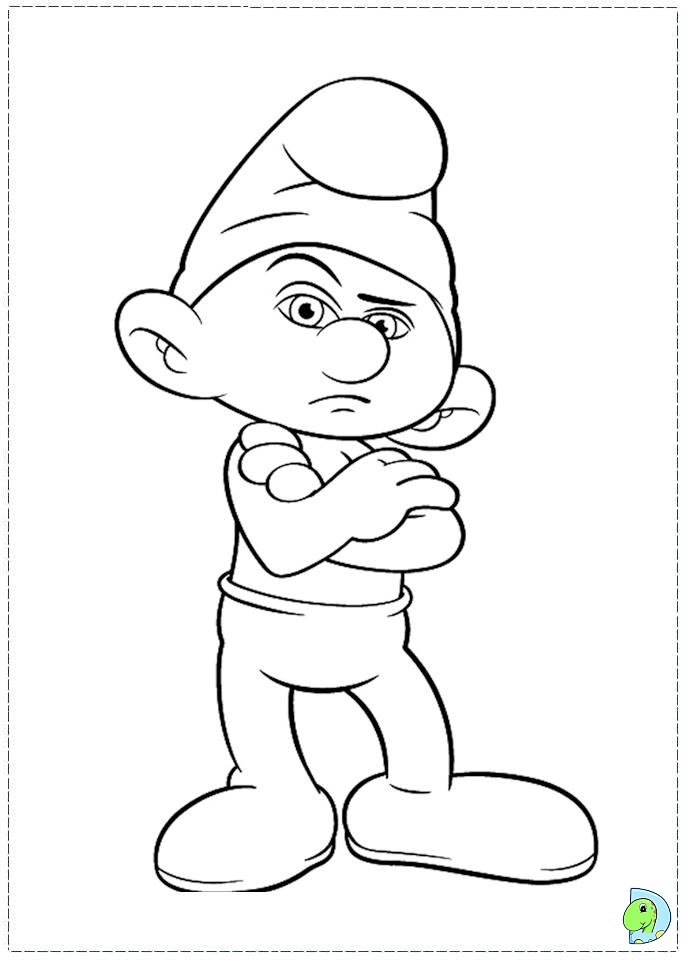 Smurfs Coloring page- DinoKids.org