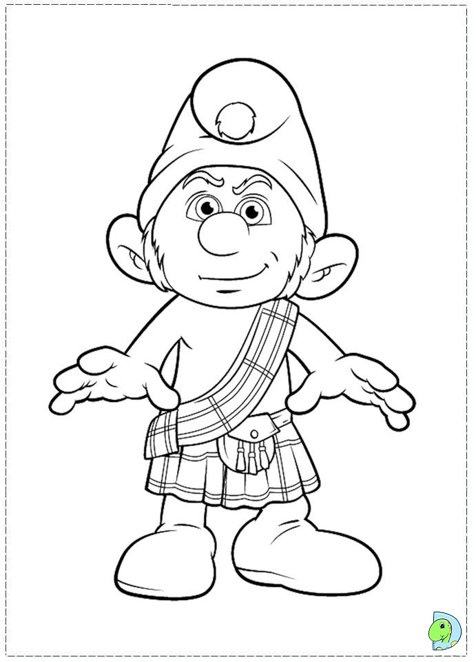 Smurfs Coloring page- DinoKids.org